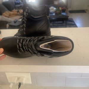 Brand new Nine West black wedge boots. Size 7.5